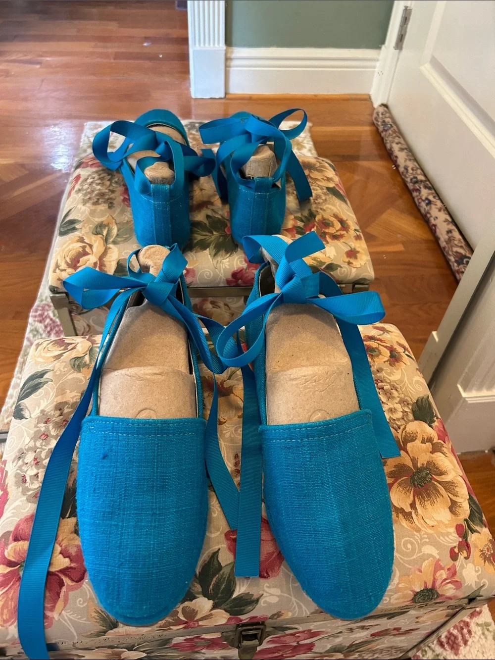 Diane Von Fustenberg Ribbon Espadrille Flats